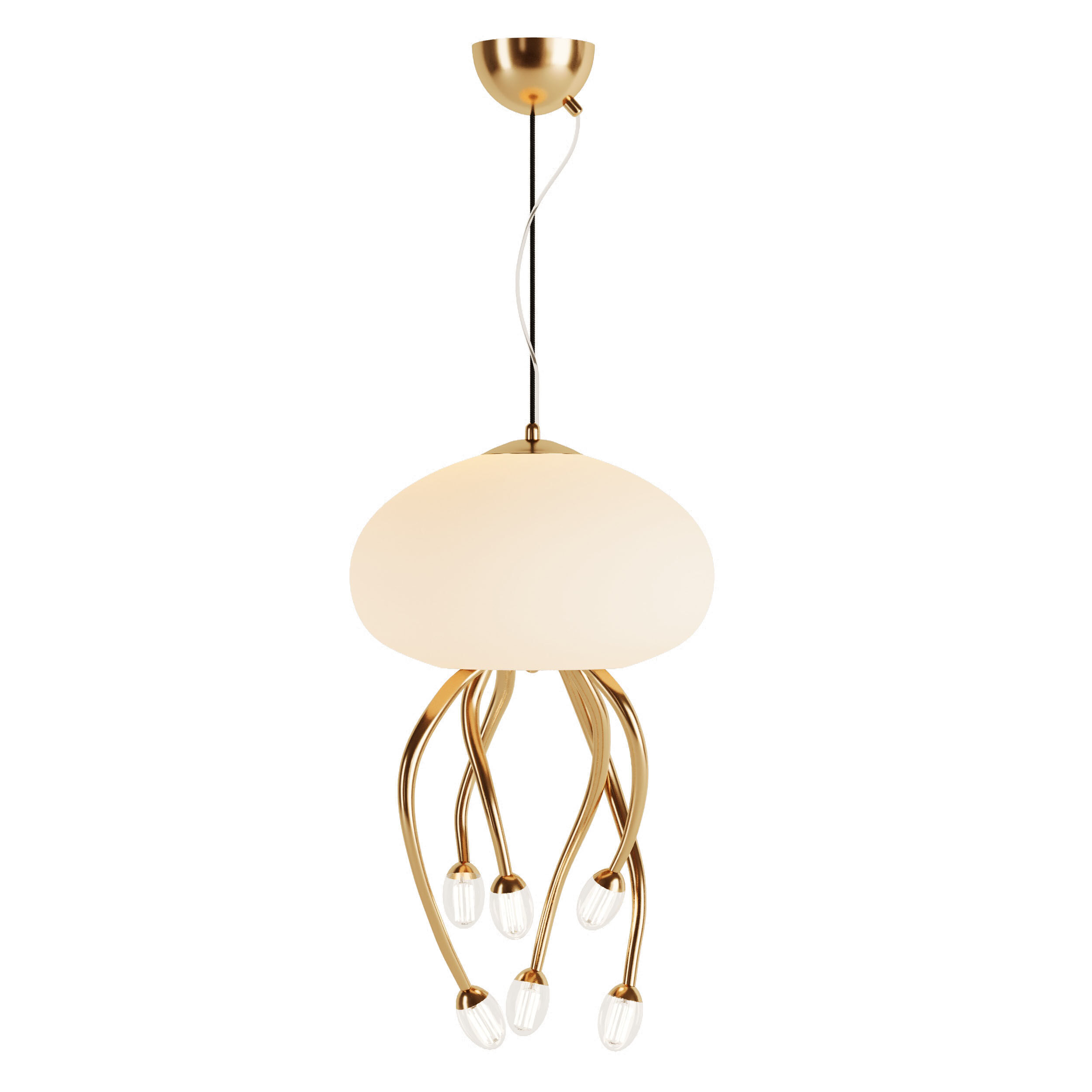 Jellyfish Chandelier 3D model_2