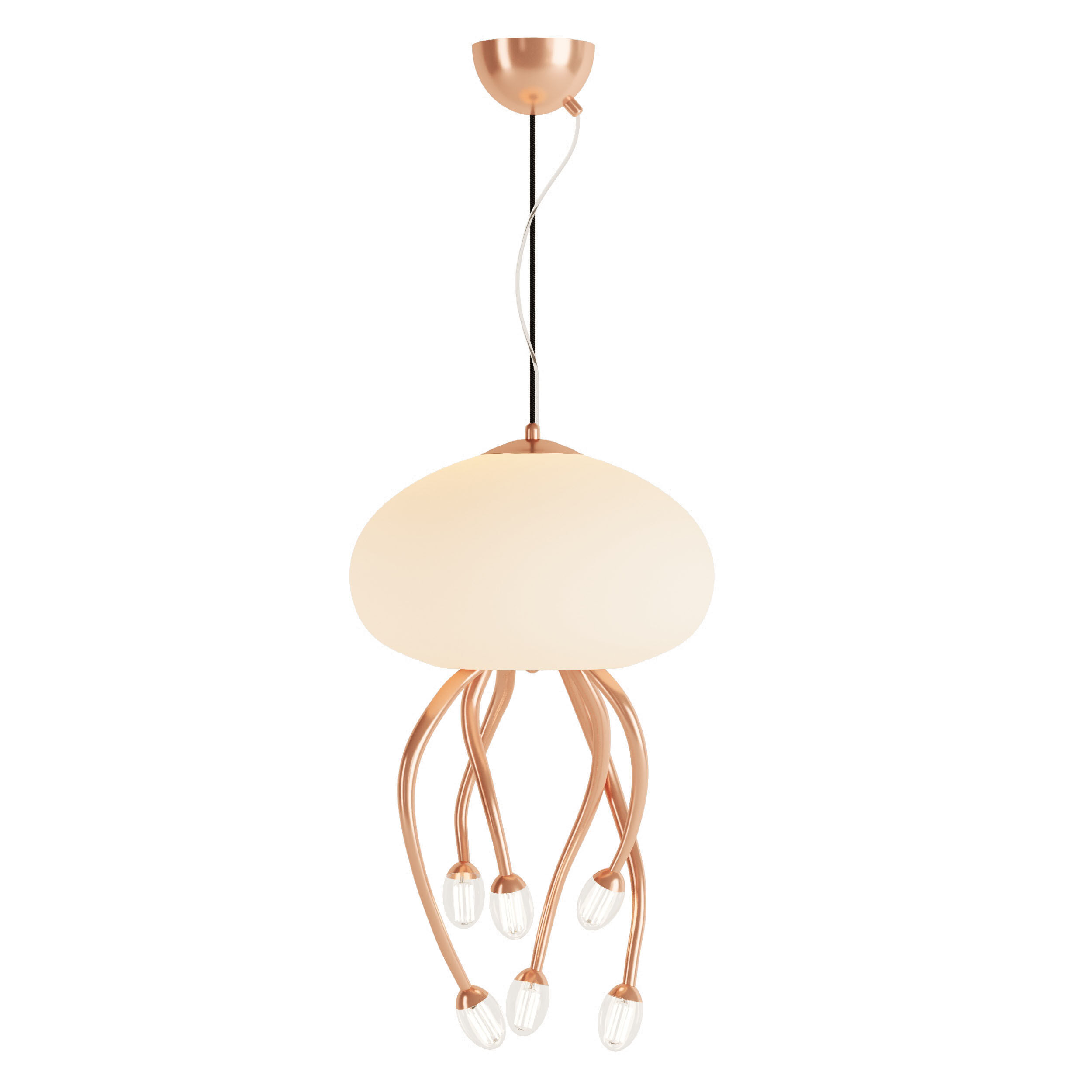 Jellyfish Chandelier 3D model_4