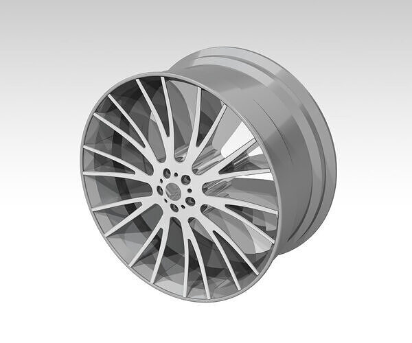 Mercedes Benz Alloy Rim CAD Model 3D Wheel for Automotive Design 3D print model