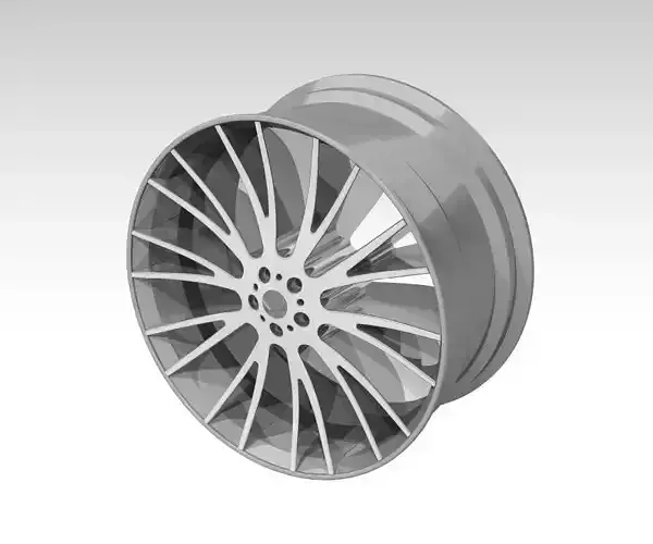 Mercedes Benz Alloy Rim CAD Model 3D Wheel for Automotive Design