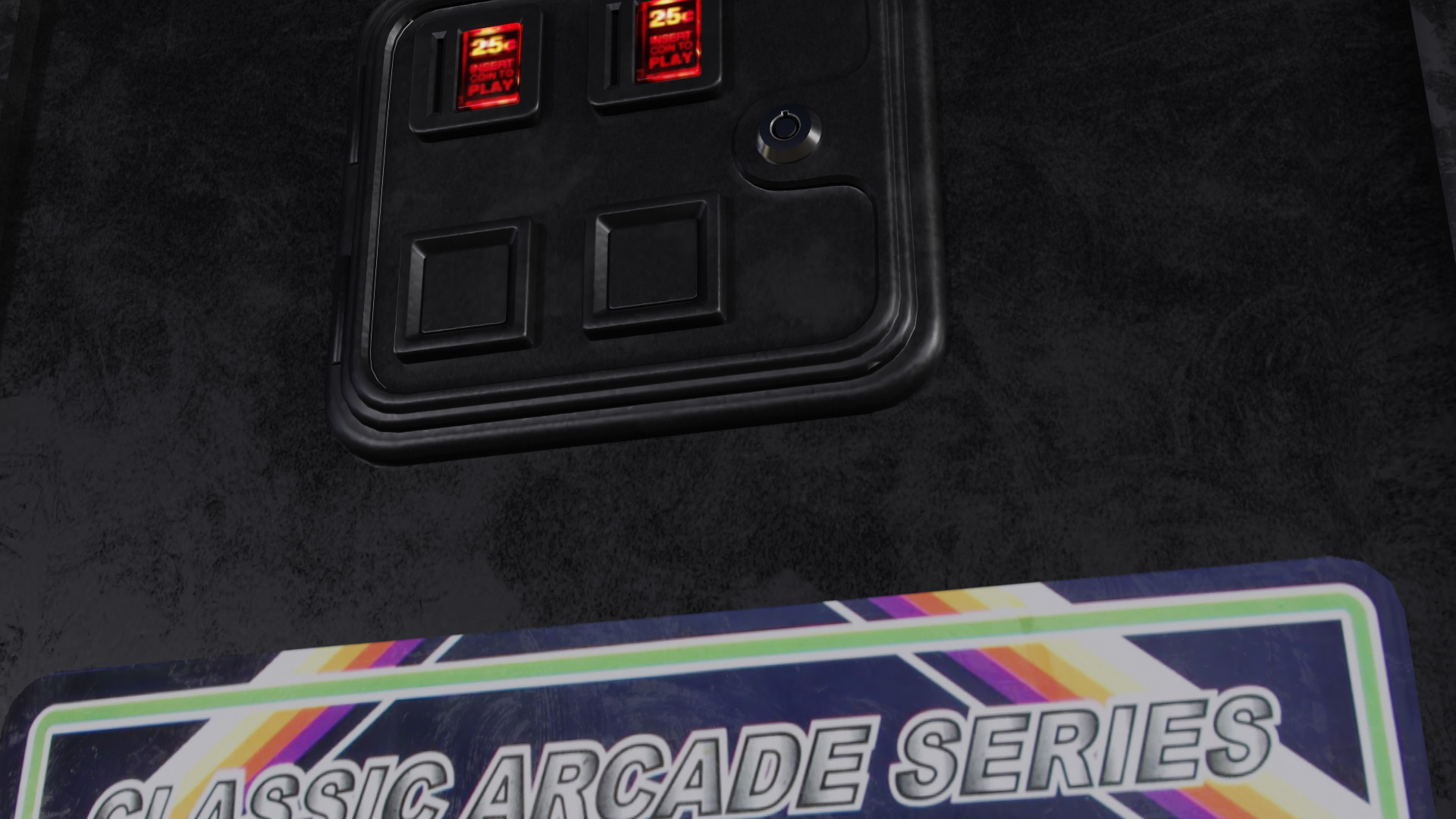 Missile Command Millipede Arcade Cabinet Retro Low-poly 3D model_2