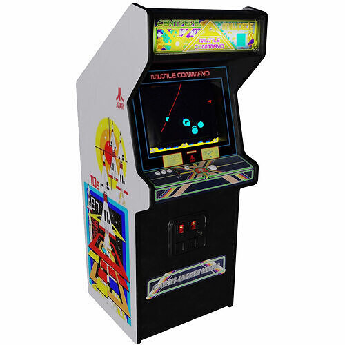 Missile Command Millipede Arcade Cabinet Retro Low-poly 3D model
