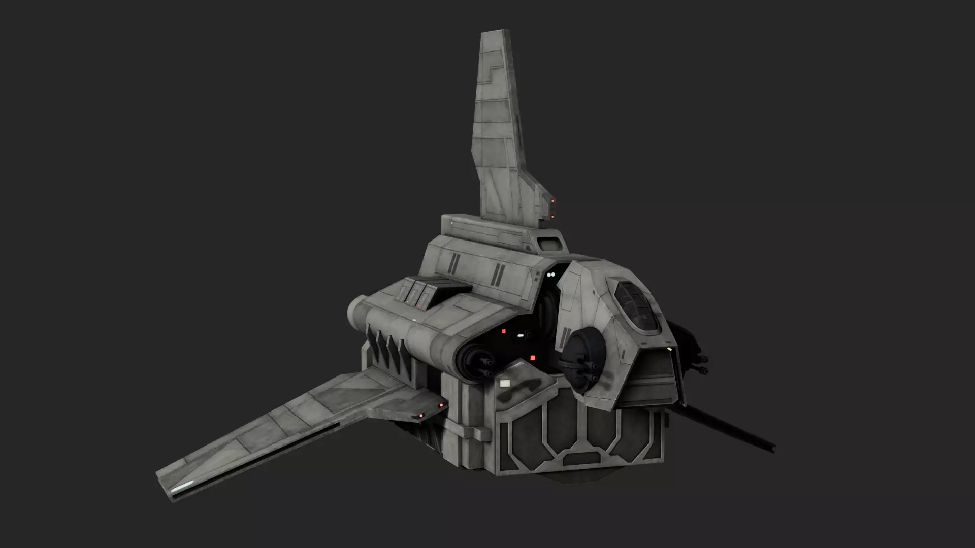 Rho Class Shuttle-Star Wars 3D model_0
