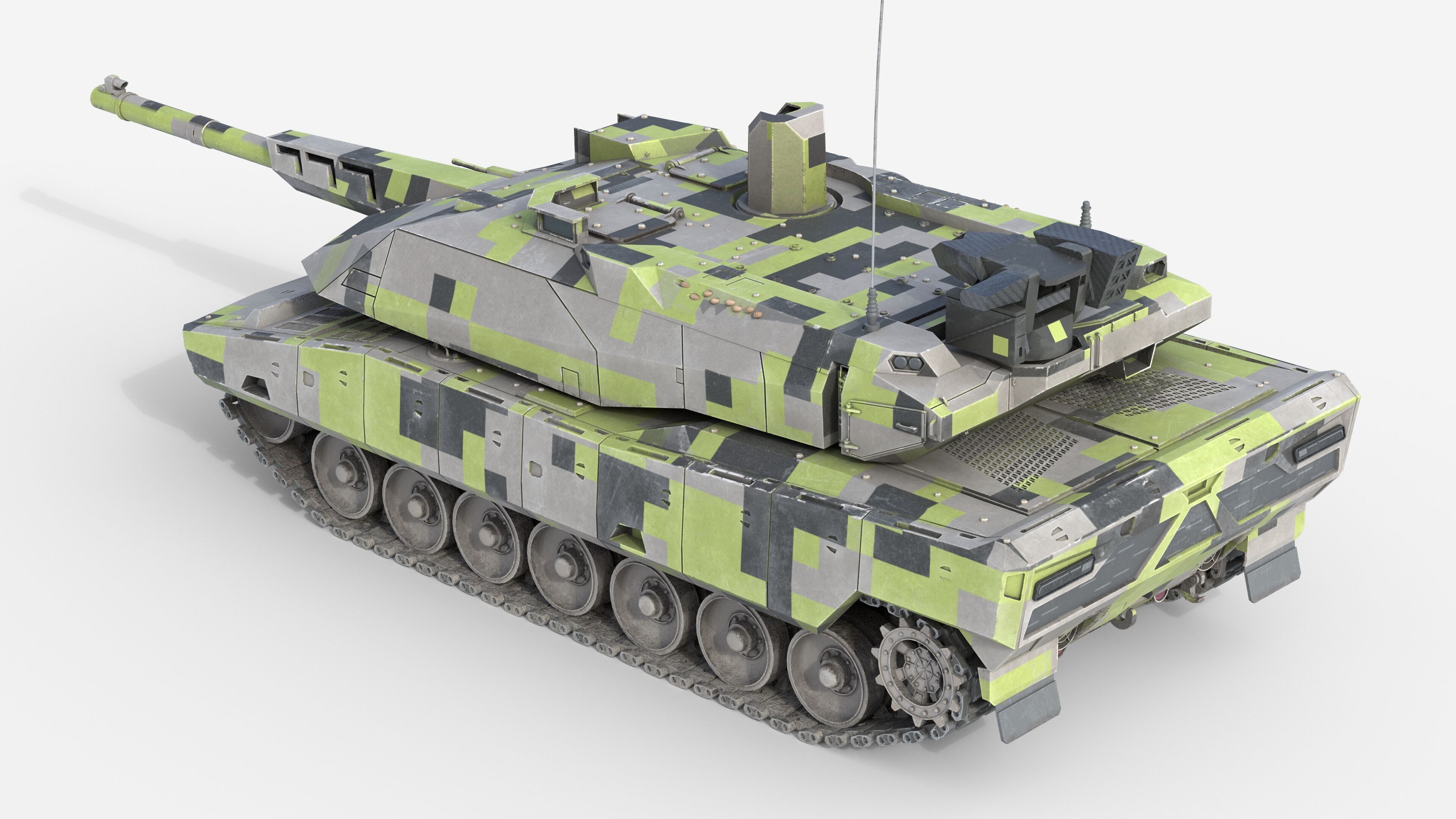 5 Military Vehicles Collection v16 Low-poly 3D model_5