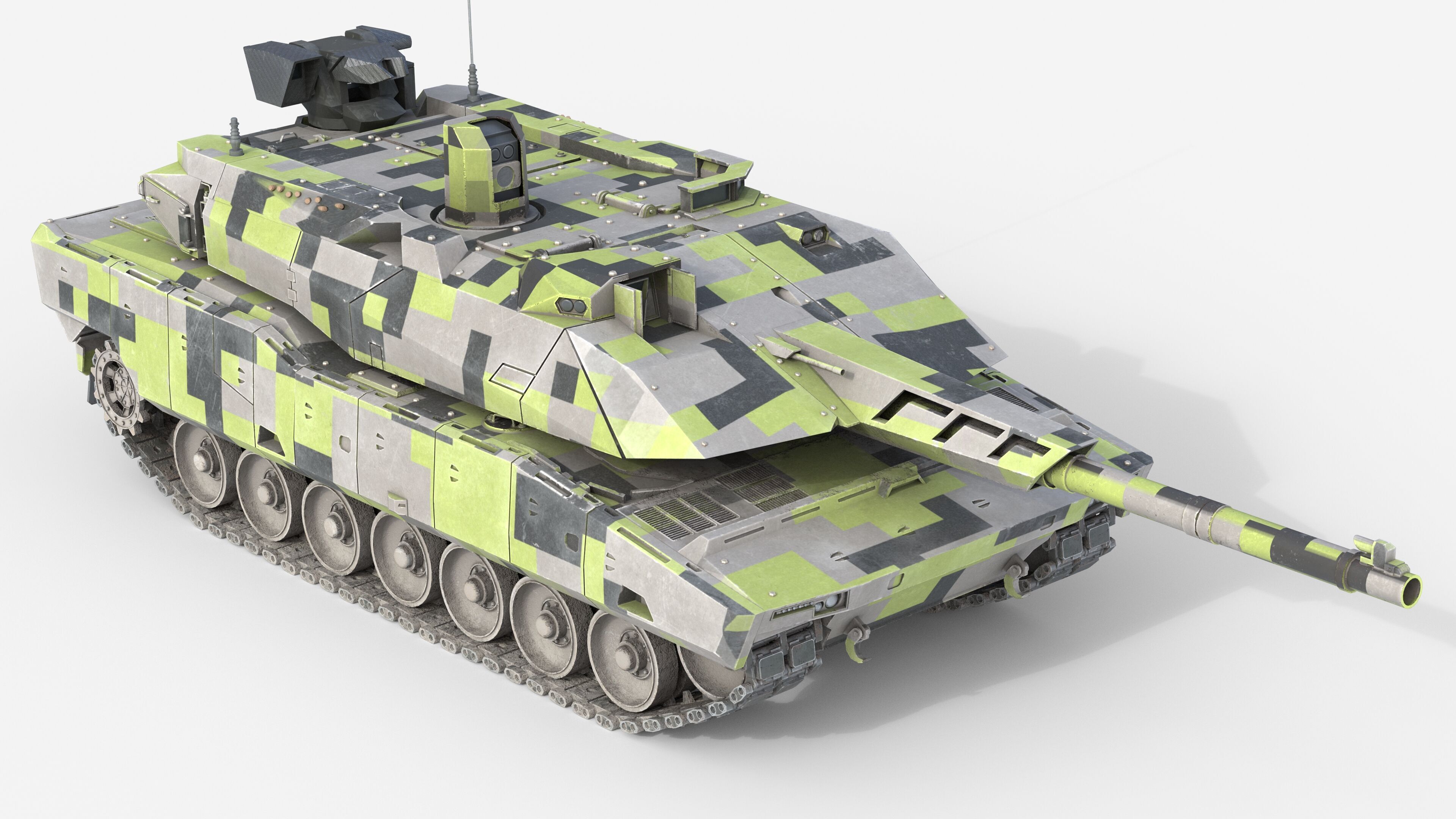 5 Military Vehicles Collection v16 Low-poly 3D model_1