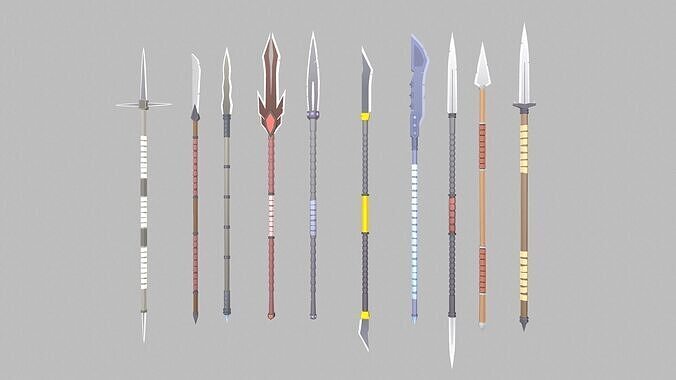 Spartan Collection Low-poly 3D model