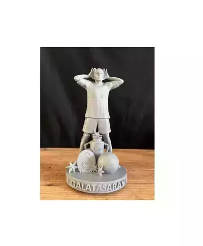 Mauro Icardi Galatasaray 5 Yildizli Sampiyonluk Pozu 3D  STL