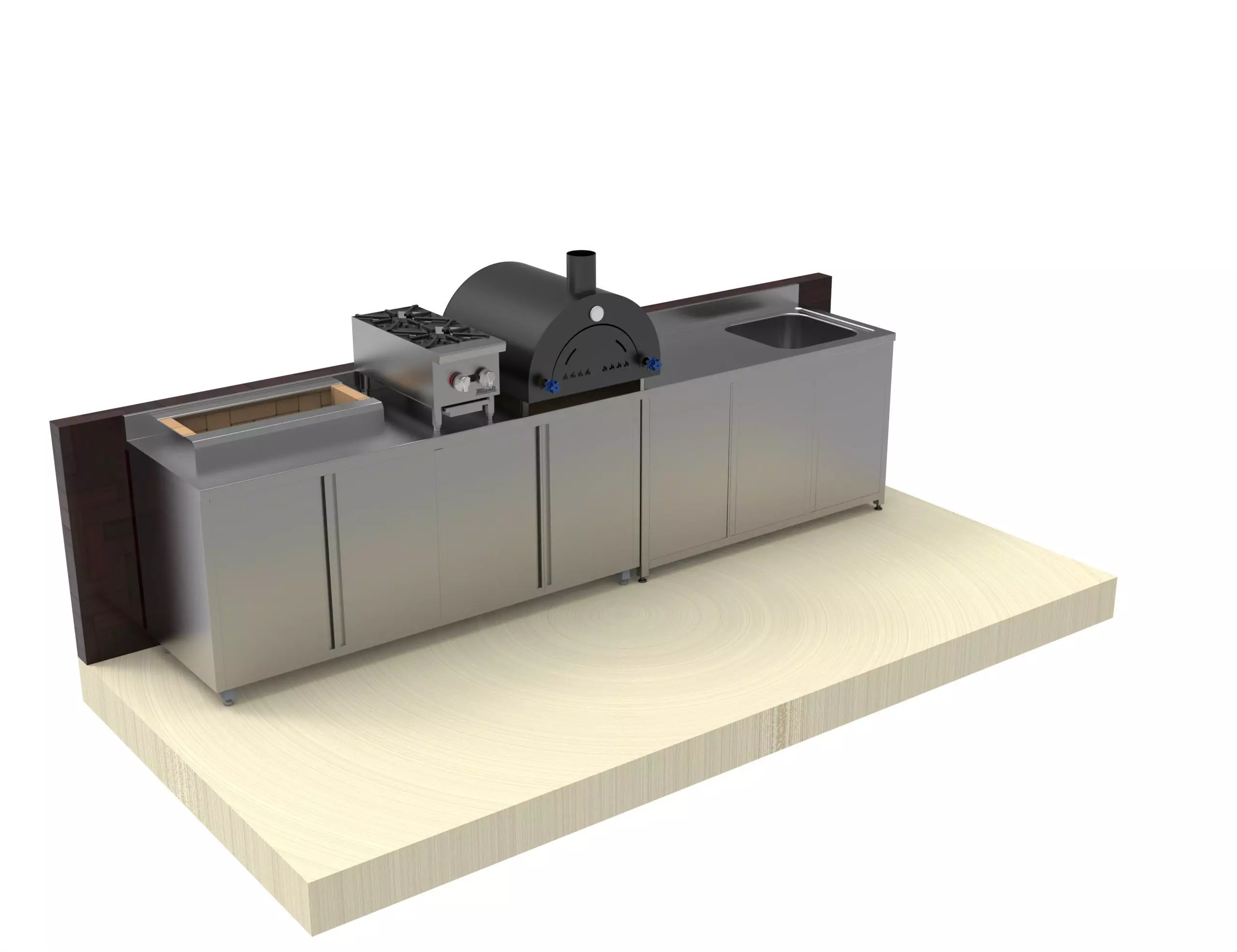 OUTDOOR KITCHEN 3D model