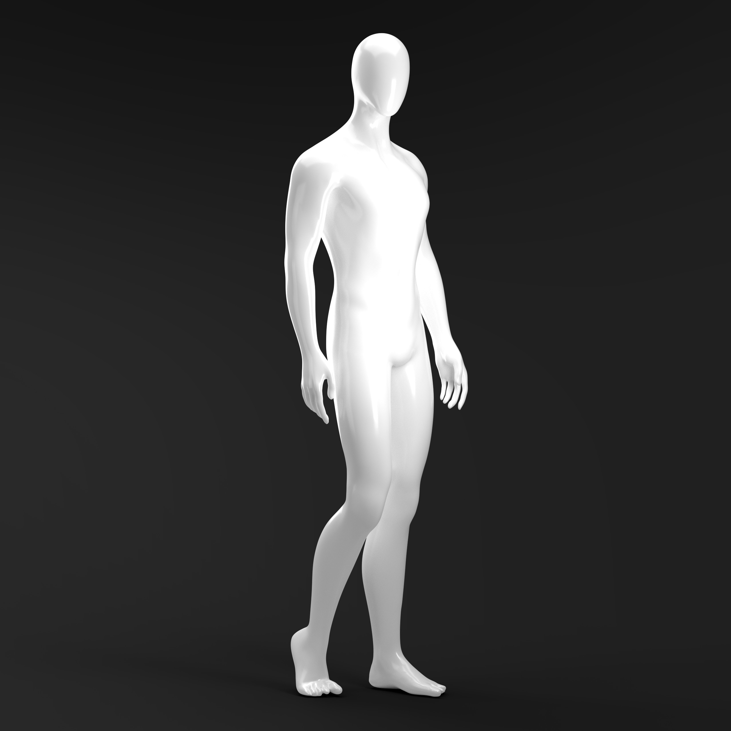 Male mannequin Clo3d high poly 3D model_1