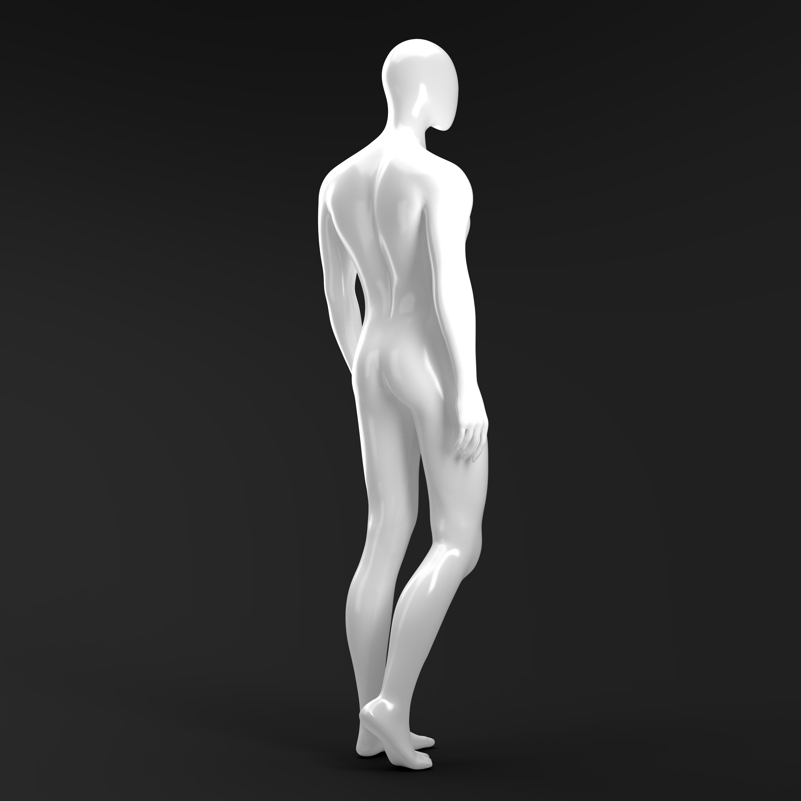Male mannequin Clo3d high poly 3D model_3