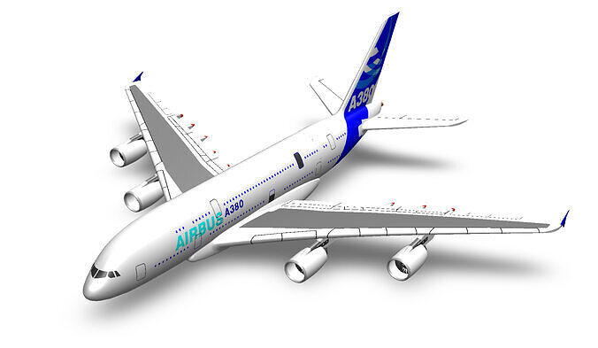 Airbus A380  3D print model