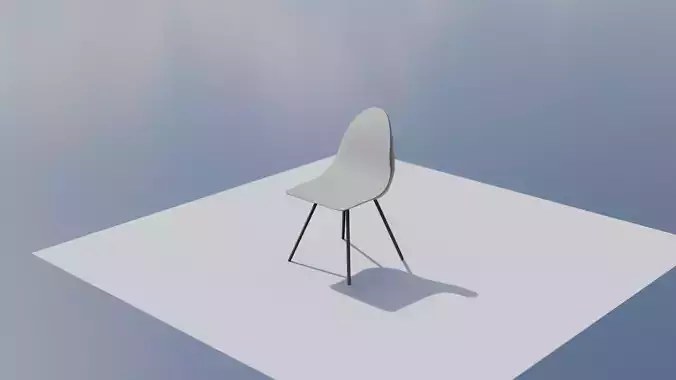 A simple chair with leather