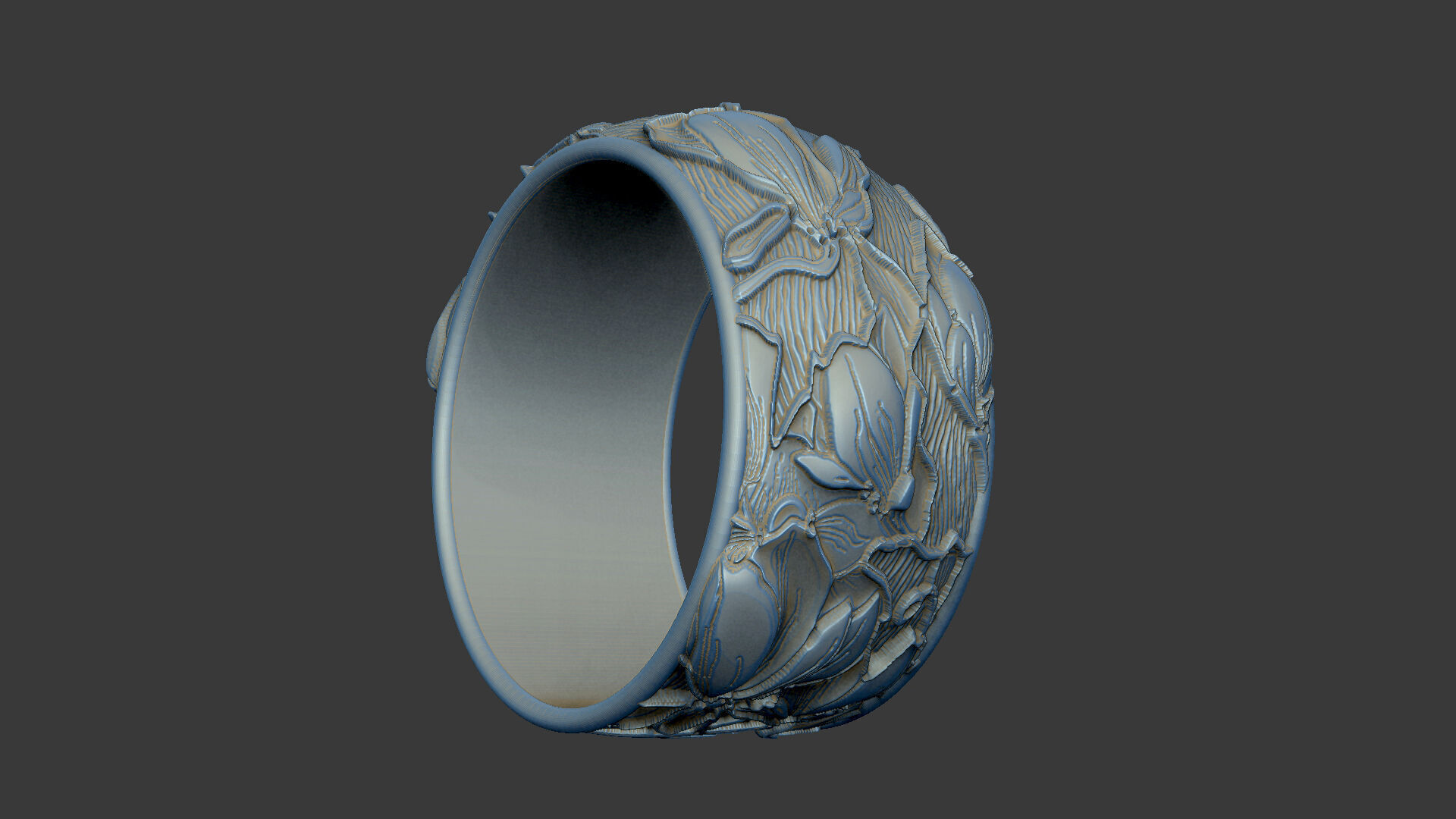 Magnolia design tree blossom sakura 3D print model_4