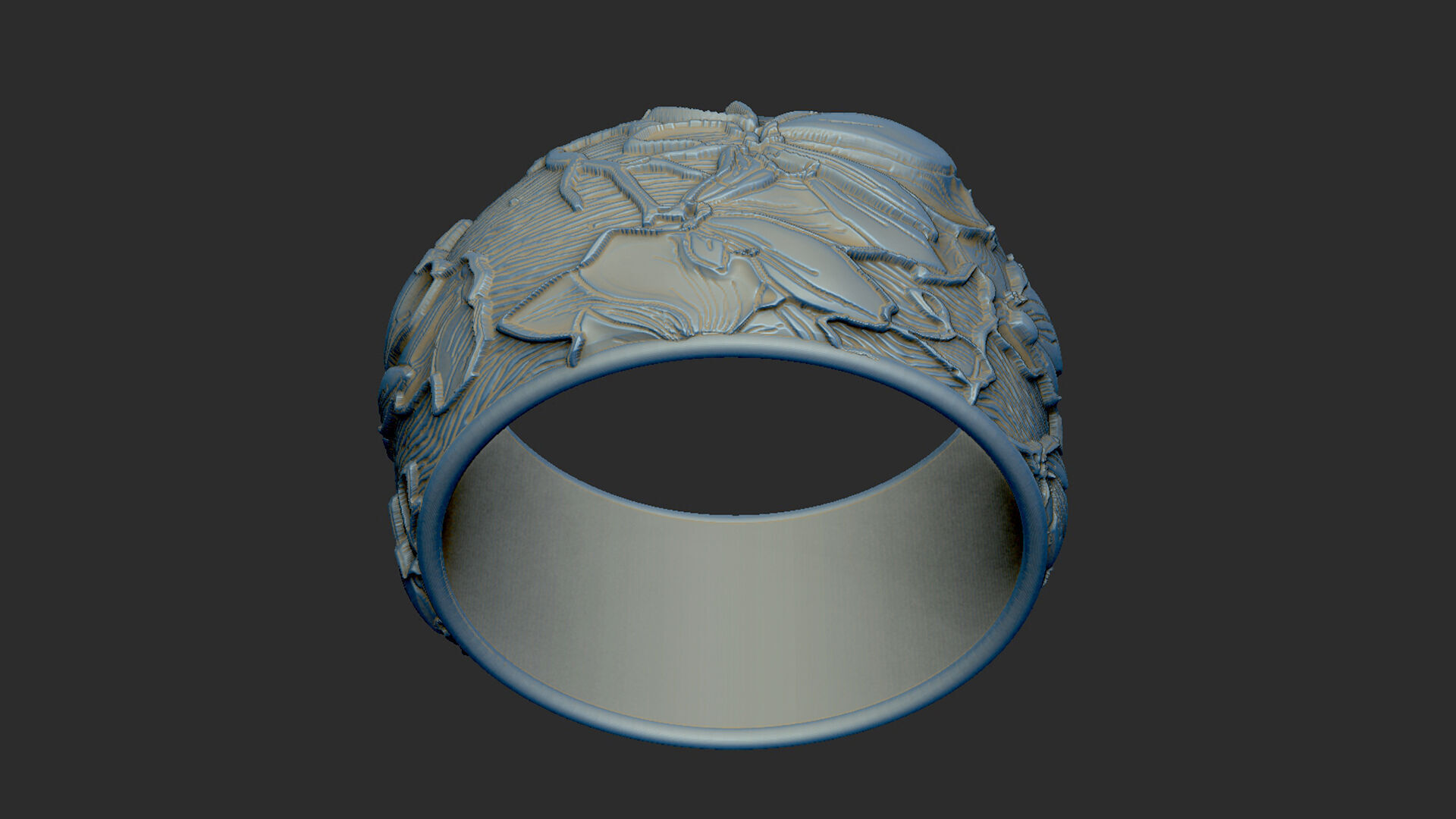 Magnolia design tree blossom sakura 3D print model_1