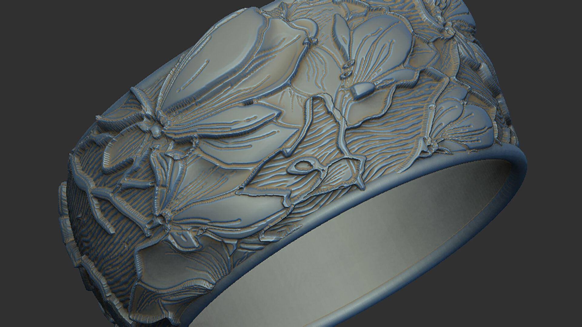 Magnolia design tree blossom sakura 3D print model_3