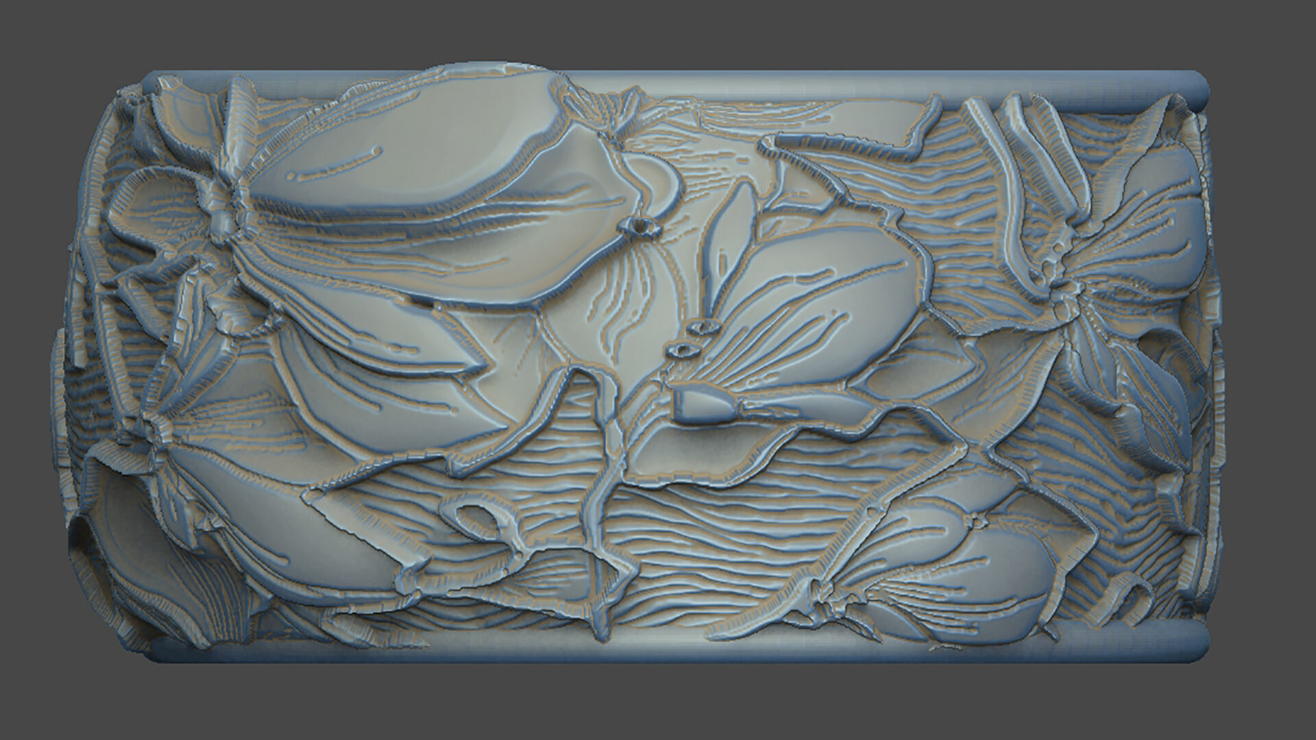 Magnolia design tree blossom sakura 3D print model_2