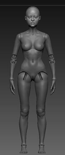 BJD with normal body 30cm 3D print model