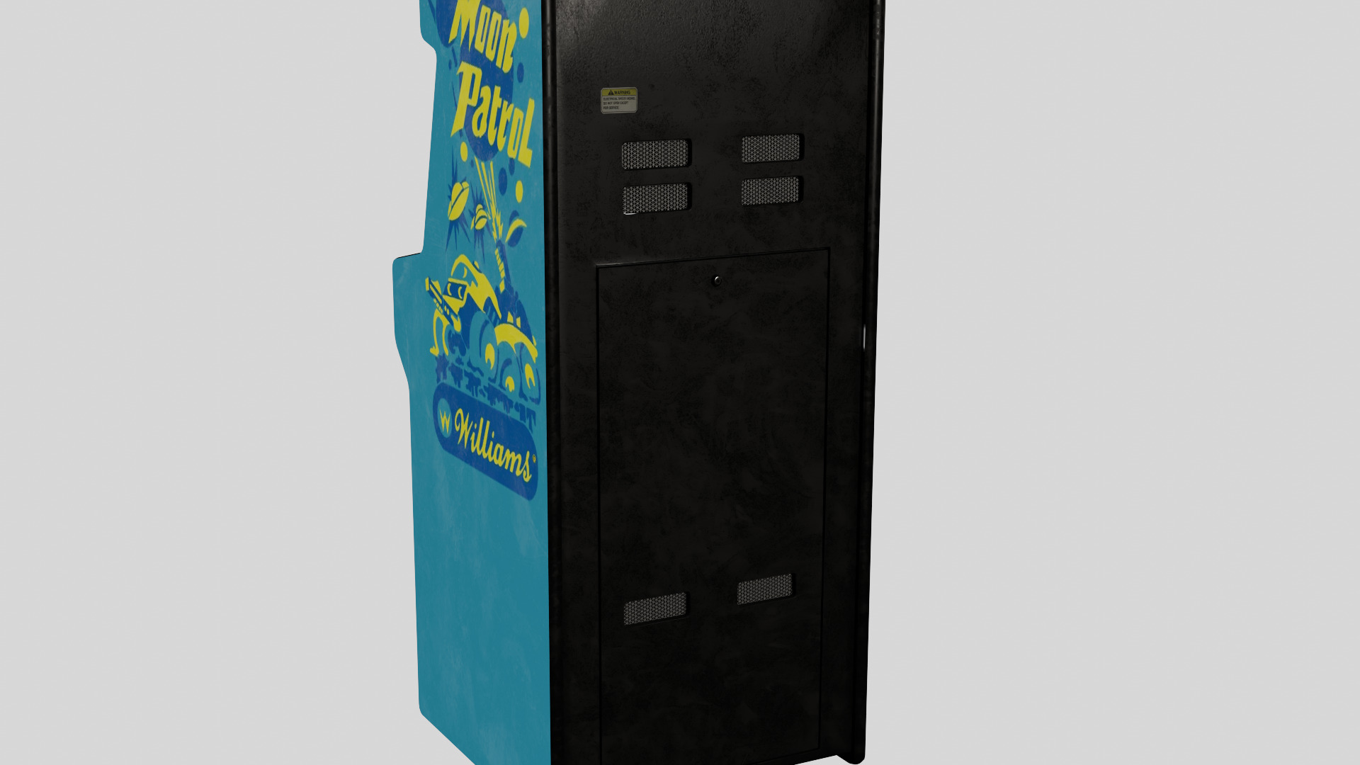 Moon Patrol Arcade Cabinet Retro Low-poly 3D model_3