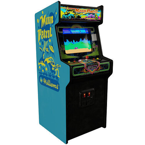 Moon Patrol Arcade Cabinet Retro Low-poly 3D model