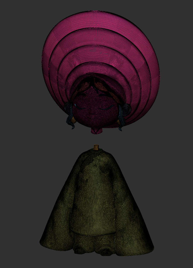 Vietnamese Chibi Girl in Ao Dai 3D Print Model 3D print model_8