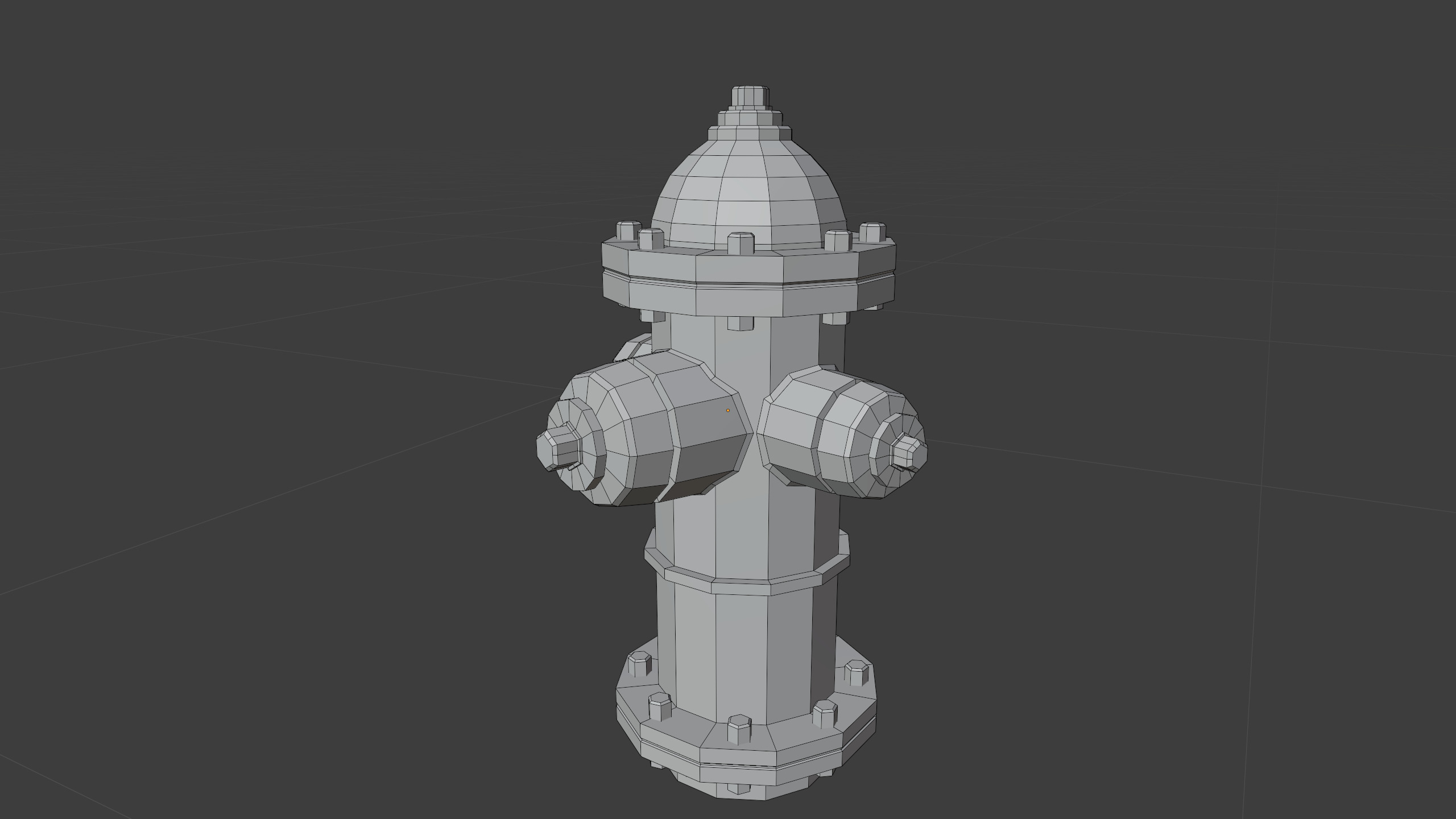LowPoly red and yellow Fire hydrant with two color variants Free low-poly 3D model_3