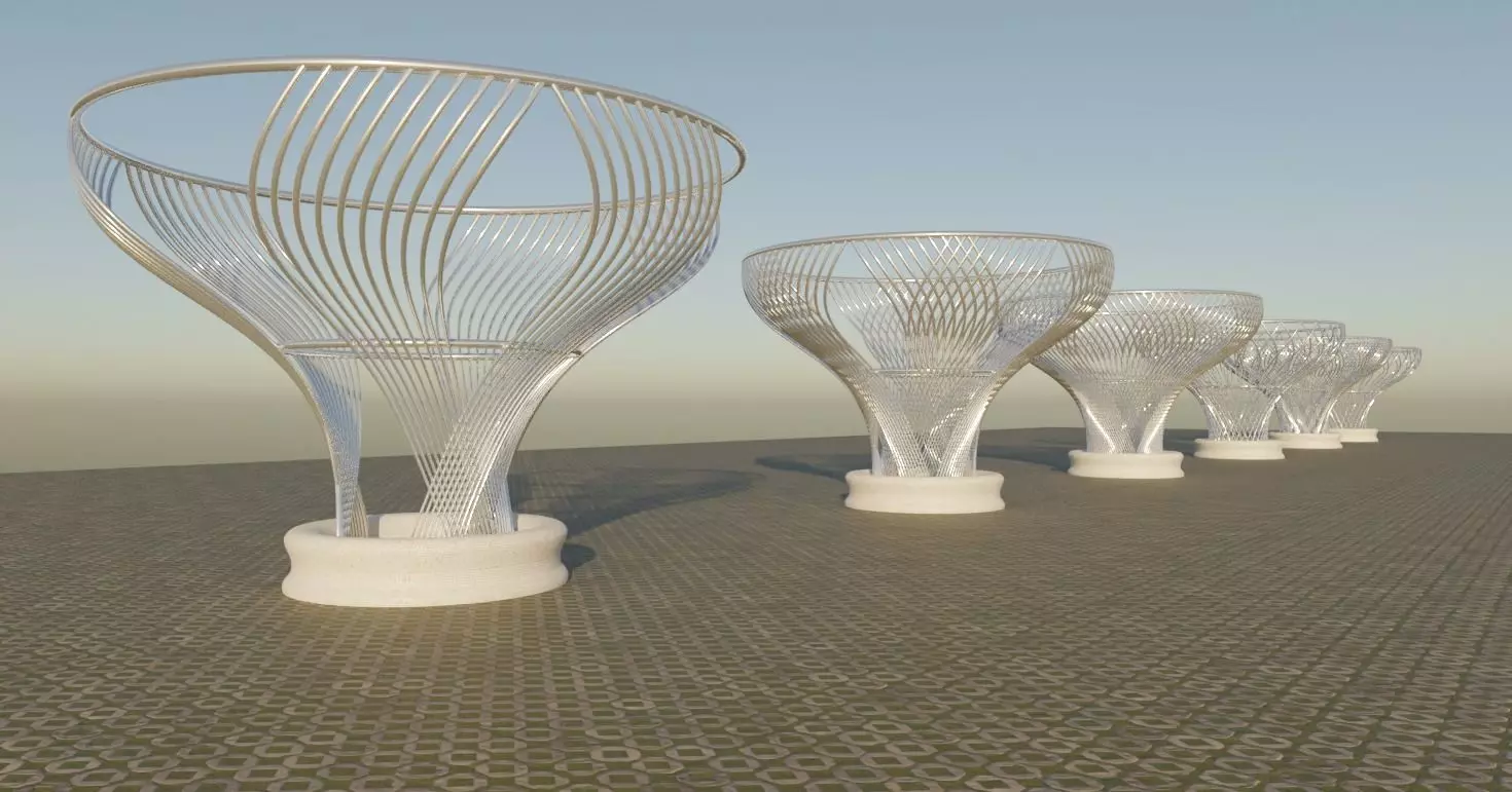 circle canopies Free 3D model