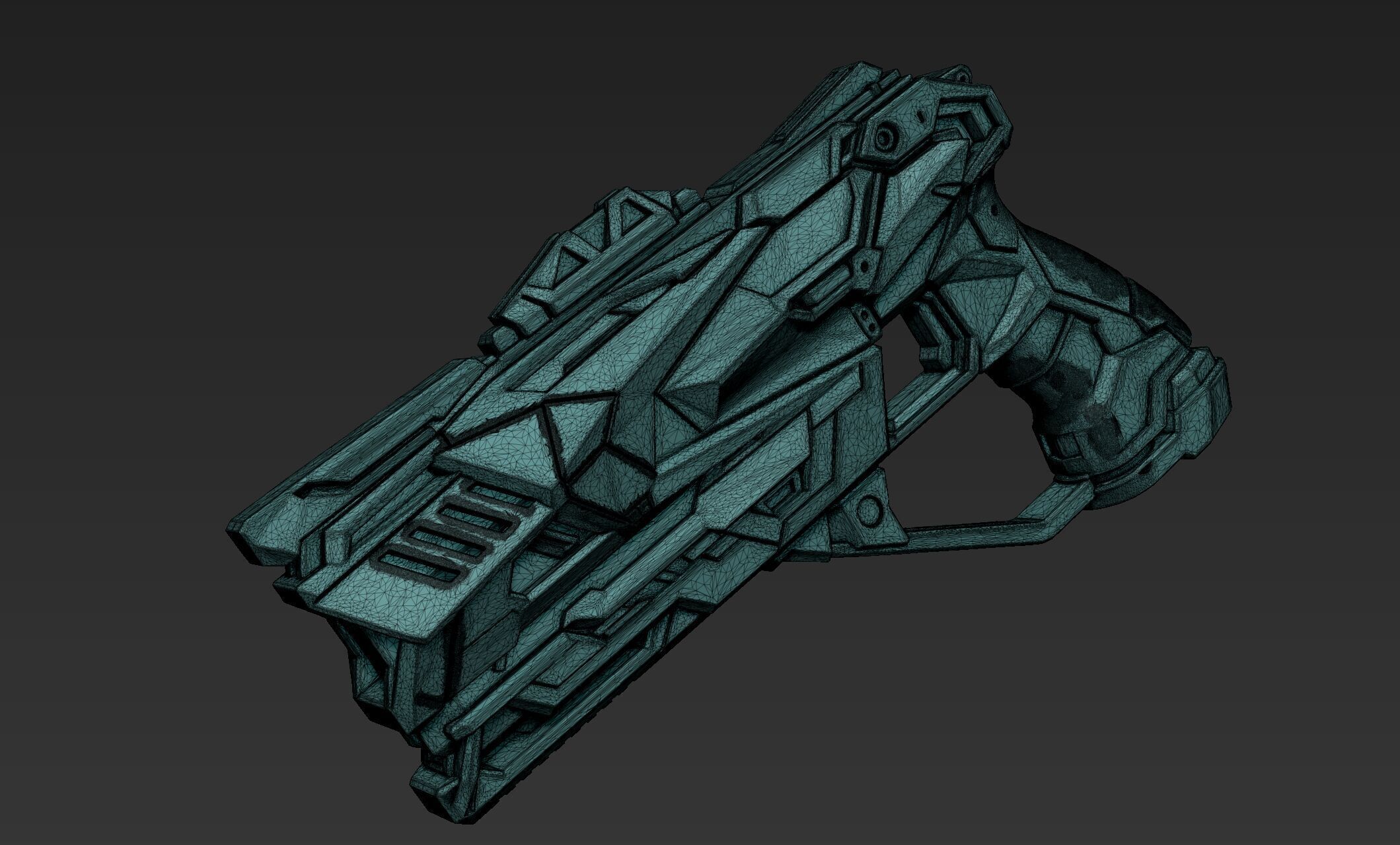 3D Printable Sci-Fi Weapon Part 1 3D model_8