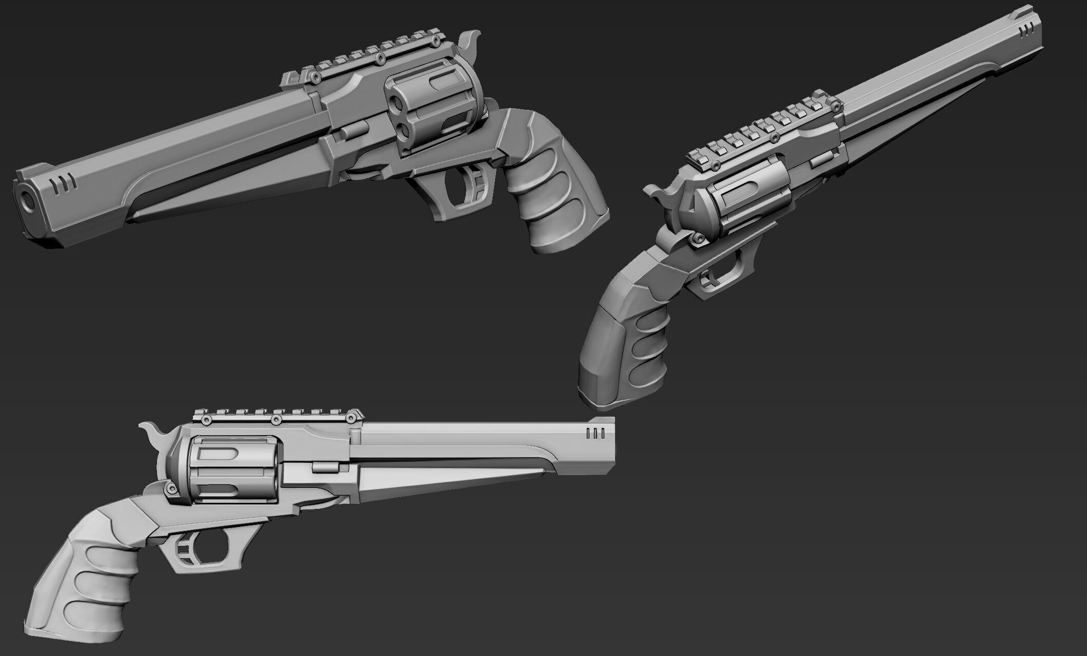 3D Printable Sci-Fi Weapon Part 1 3D model_7