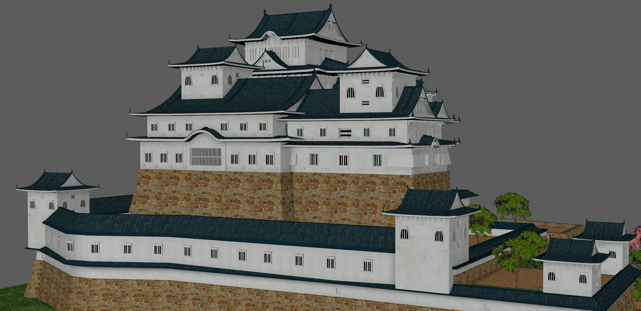 Himeji Castle 3D model_19