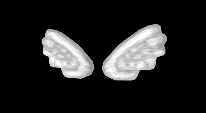 Wings angel Low-poly 3D model