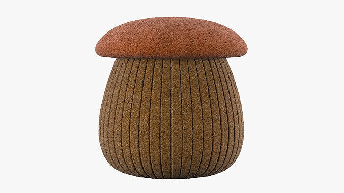 Beymen Mushroom Pouf Low-poly 3D model