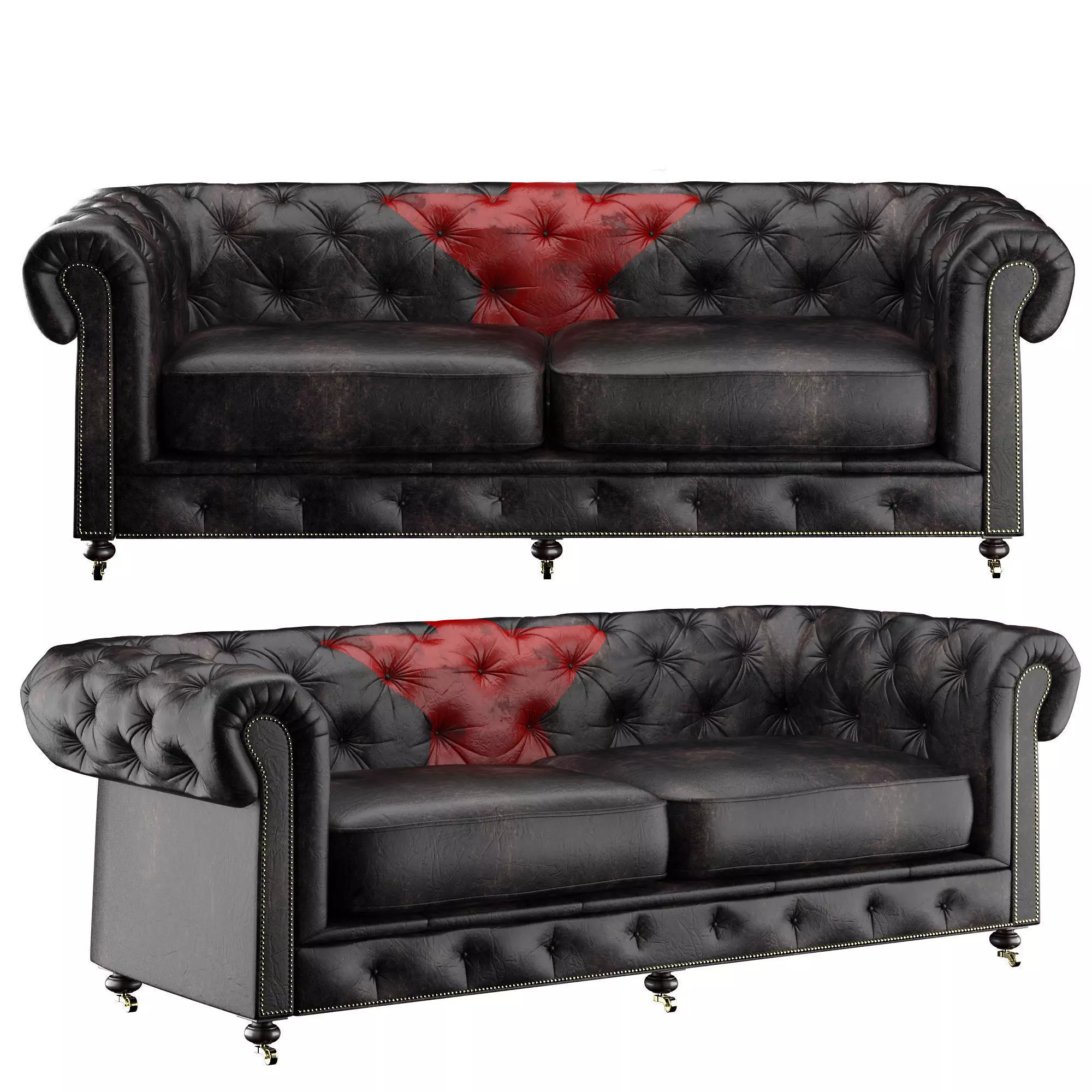 Sofa Andrew Martin Rebel Mao Red Star 3D model_0