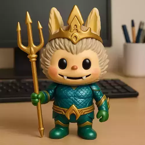 Labubu - Aquaman DC Comics statue - 3D print 3D print model