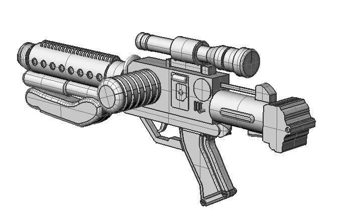 Gun-blaster star wars gun 3D model_0