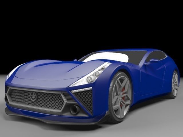 Elegant sport car design 2016 3D model_5