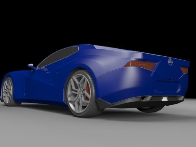 Elegant sport car design 2016 3D model_2
