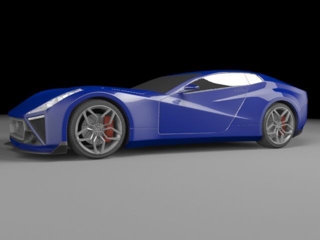 Elegant sport car design 2016 3D model_4