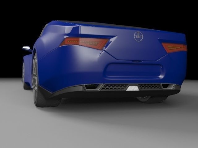 Elegant sport car design 2016 3D model_3