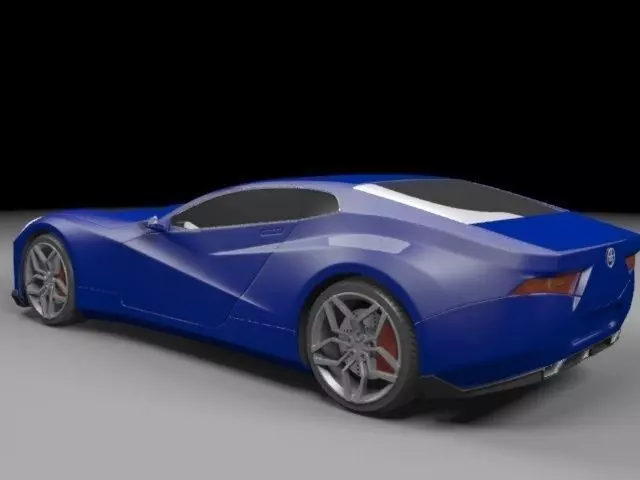 Elegant sport car design 2016 3D model_0