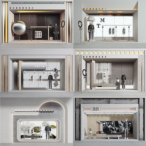 Clothing window  3D model