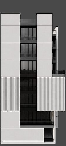 RESIDENTIAL BUILDING NO60 A 3D model 7