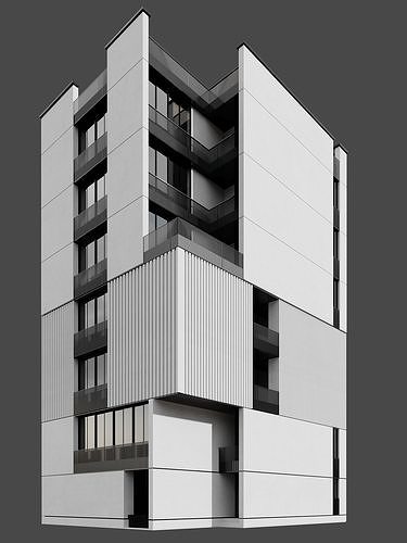 RESIDENTIAL BUILDING NO60 A 3D model 3