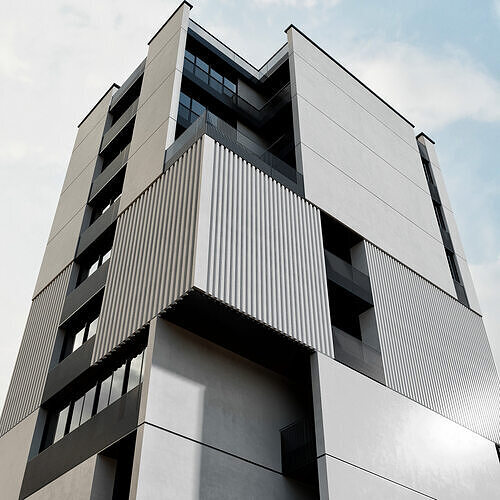 RESIDENTIAL BUILDING NO60 A 3D model 2
