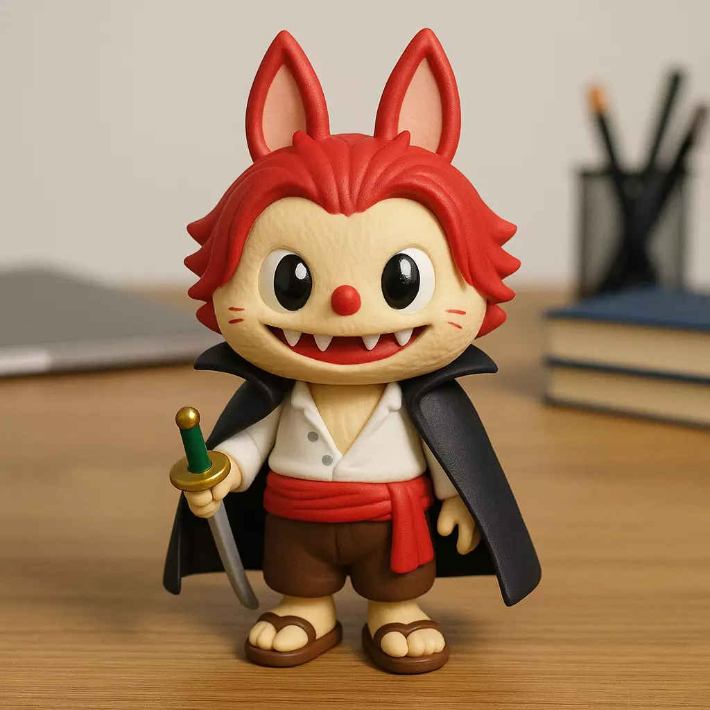 Labubu - Shanks Onepiece statue - 3D print 3D print model_0