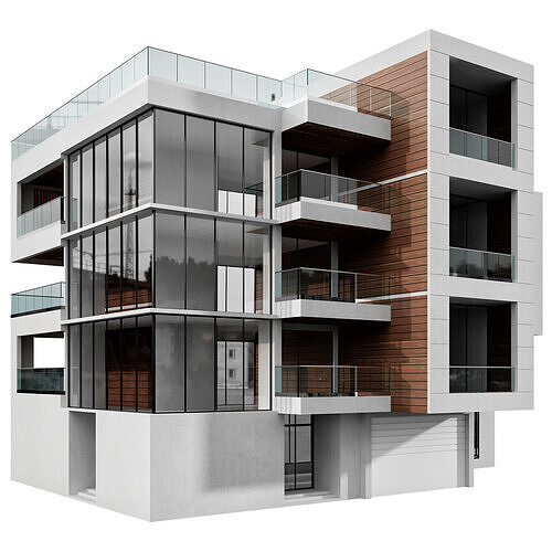 RESIDENTIAL BUILDING NO48  A 3D model 2