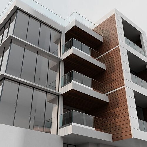 RESIDENTIAL BUILDING NO48  A 3D model 6