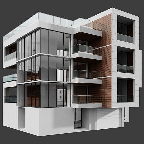 RESIDENTIAL BUILDING NO48  A 3D model 5
