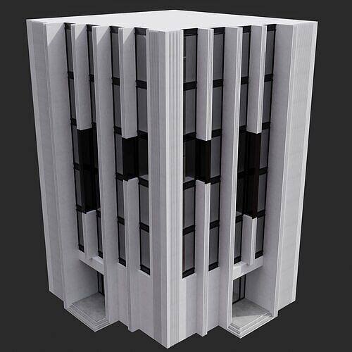 RESIDENTIAL BUILDING NO46 A 3D model 7
