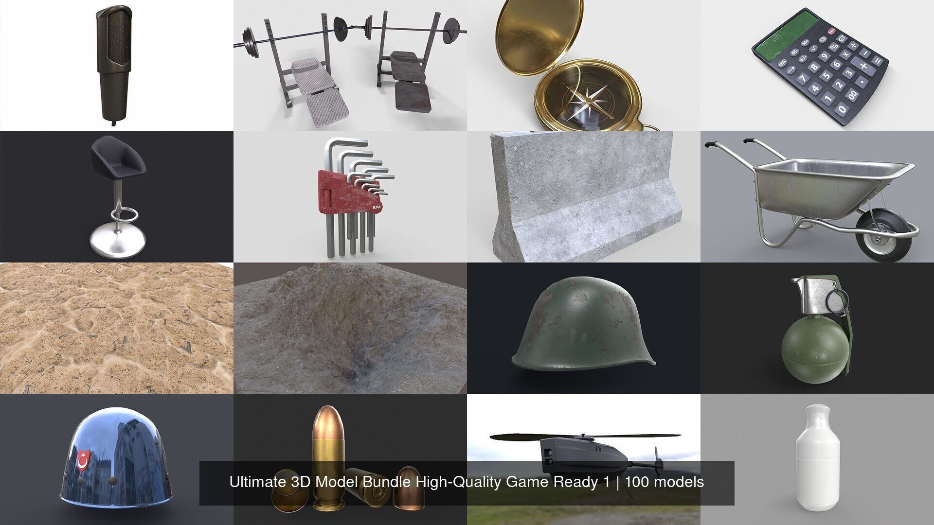 Ultimate 3D Model Bundle High-Quality Game Ready 1 3D Model Collection_13