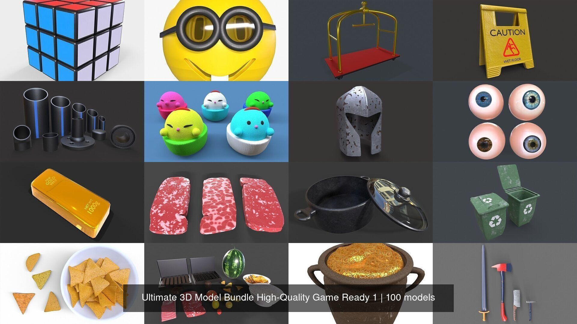 Ultimate 3D Model Bundle High-Quality Game Ready 1 3D Model Collection_11